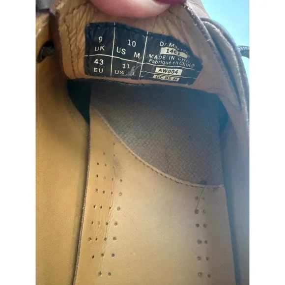 Dr Martens 1461 Mens Leather Brown Oxford Shoes 10 US M - Picture 4 of 11